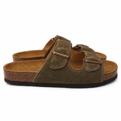 chinelo caqui